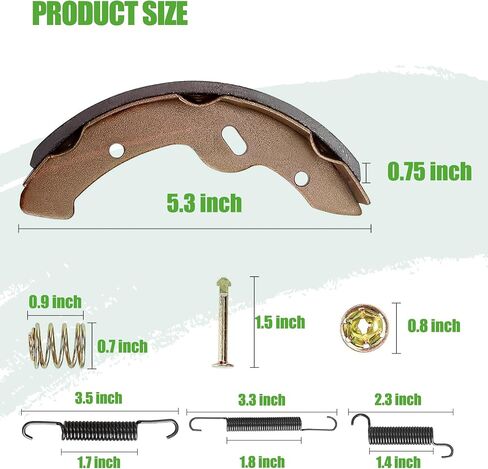 10L0L Golf Cart Cart Brake Shoes - Replacement Brake Pad for Yamaha G9-G28 (94-06) EZGO Medalist 1997+, EZGO TXT 1996+, ST 3500 Workhorse 96+ 27943G01 27945G01 70795G01 in Kuwait