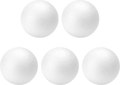 TFARC FOAM 3 Inch Craft Foam Balls 24-Pack, Polystyrene Balls for DIY Crafts School Supplies Decorations(White) in Saudi Arabia