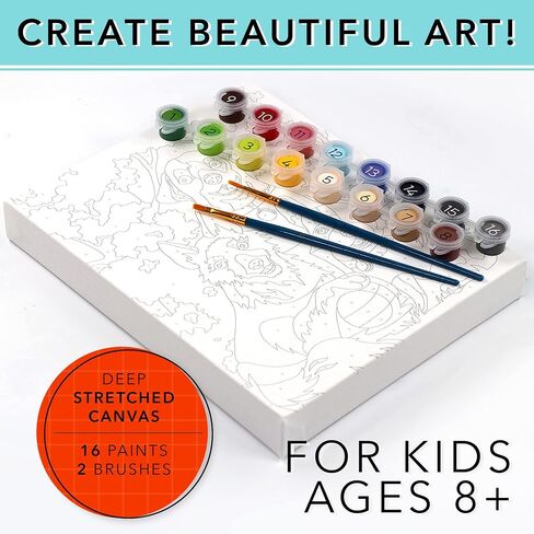 iHeartArt Marker by Numbers Fantasy Fields – Paint Majestic Unicorn & Wildflower Scenes with 12 Vibrant Brush-Tip Markers, Easy Numbered Painting for Kids 8+ – Supports Art Feeds Charity in Saudi Arabia