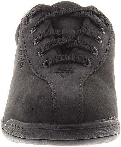 Easy Spirit Womens AP1 Leather Low Top Lace Up Fashion Sneakers, Black, Size 8.0 in Saudi Arabia