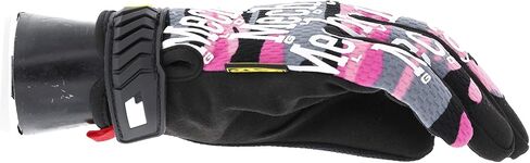 Mechanix Wear: قفازات العمل الوردية النسائية الأصلية مع قبضة آمنة ومرنة للاستخدام متعدد الأغراض ، قفازات تكتيكية شاشة تعمل باللمس متينة للنساء (مموهة وردية ، كبيرة للسيدات) in Kuwait