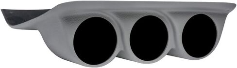 GlowShift Gray Triple Under Dashboard Gauge Pod Compatible with Ford Super Duty F-250 F-350 Power Stroke 1999-2004 - Factory Color Matched - ABS Plastic - Mounts (3) 2-1/16" (52mm) Gauges in Saudi Arabia