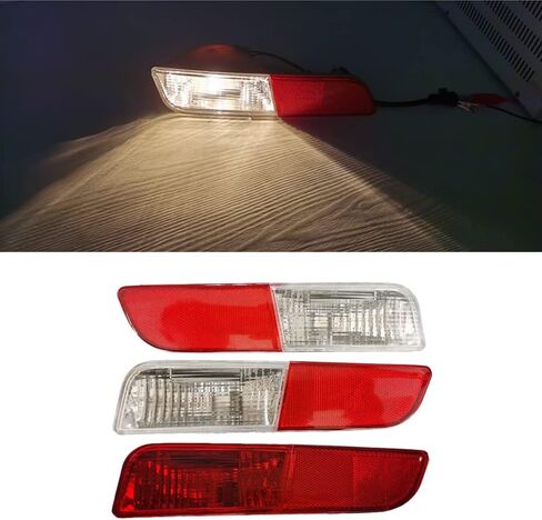Rear Bumper Reflector Light Lens Cover (Diver Side), Rear Fog Lamp Housing Cover, Compatible with Mitsubishi Outlander 2013-2015, w/o Bulb, Red Clear Lens Lens in Saudi Arabia