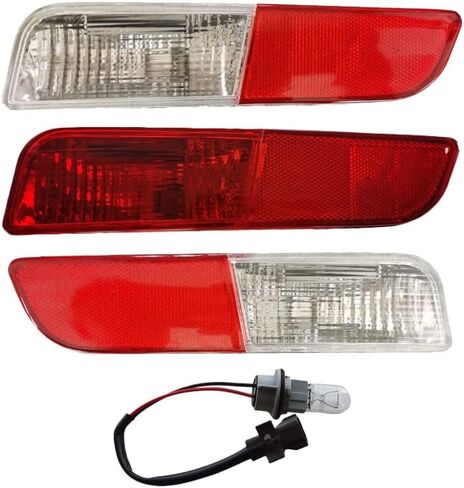 Rear Bumper Reflector Light Lens Cover (Diver Side), Rear Fog Lamp Housing Cover, Compatible with Mitsubishi Outlander 2013-2015, w/o Bulb, Red Clear Lens Lens in Saudi Arabia