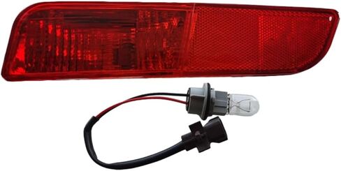 Rear Bumper Reflector Light Lens Cover (Diver Side), Rear Fog Lamp Housing Cover, Compatible with Mitsubishi Outlander 2013-2015, w/o Bulb, Red Clear Lens Lens in Saudi Arabia