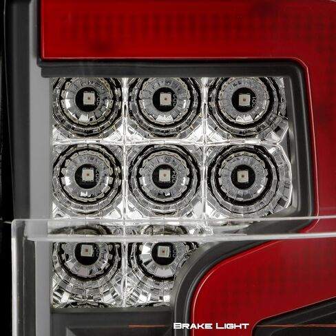 AKKON - Fit 2001-2011 Ford Ranger 01-11 LED Tube Tail Lights Rear Brake with Running Lamp Black Housing Driver - Passenger Direct Replacement in Saudi Arabia