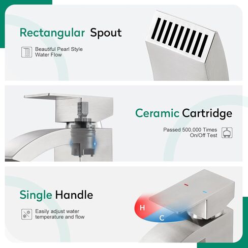 صناديق الحمام الذهبية المصبوبة بالذهول 1 ثقب ، حمام شلال الذهب ، صنبور أحادي مقبض الحمام صنبور مع سدادة الصرف/ صفيحة سطح حفرة ، حوض رف صنبور ، صنبور ، الفولاذ المقاوم للصدأ in Kuwait