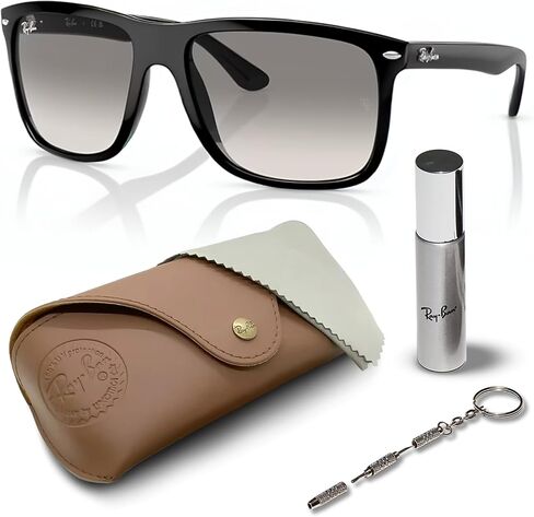 Ray-Ban RB4547 BOYFRIEND TWO Square Shape Sunglasses with Official Eyewear Kit Bundle in Saudi Arabia