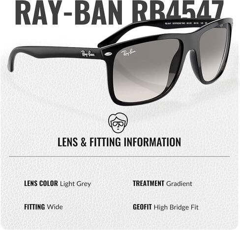 Ray-Ban RB4547 BOYFRIEND TWO Square Shape Sunglasses with Official Eyewear Kit Bundle in Saudi Arabia