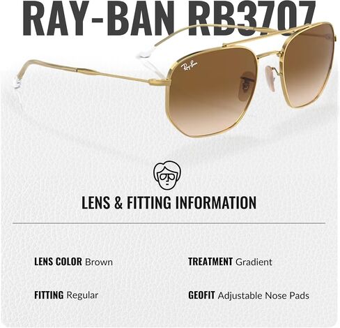 Ray-Ban RB3707 Square-Round Shape Sunglasses with Official Eyewear Kit Bundle in Saudi Arabia