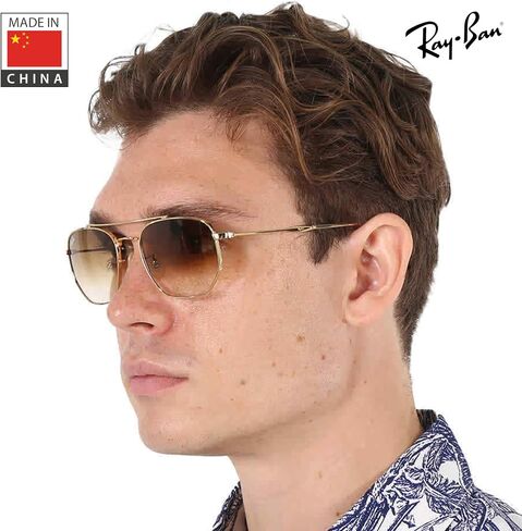Ray-Ban RB3707 Square-Round Shape Sunglasses with Official Eyewear Kit Bundle in Saudi Arabia