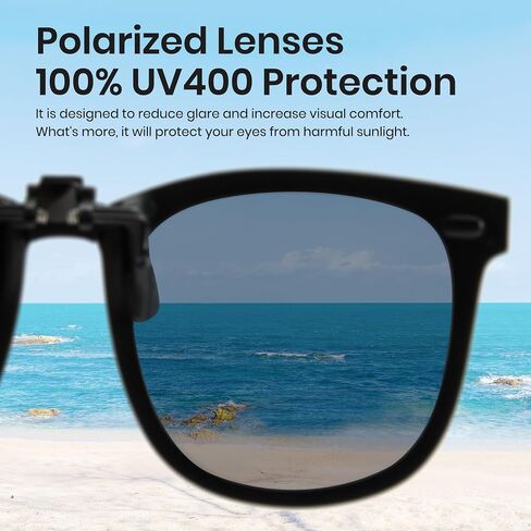 Cyxus Folding Clip-on Sunglasses for Men Polarized UV Protection TAC Lens Fashion Ultralight Male Shades in Saudi Arabia