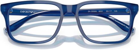 Emporio Armani Men's Ea3250u Universal Fit Rectangular Prescription Eyewear Frames in Saudi Arabia