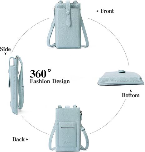Lightweight Small Crossbody Bags for Women Vegan Leather Cell Phone Purses with Adjustable Strap and Card Slots in Saudi Arabia