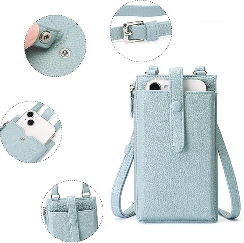 Lightweight Small Crossbody Bags for Women Vegan Leather Cell Phone Purses with Adjustable Strap and Card Slots in Saudi Arabia