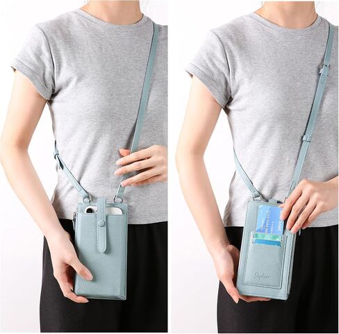 Lightweight Small Crossbody Bags for Women Vegan Leather Cell Phone Purses with Adjustable Strap and Card Slots in Saudi Arabia