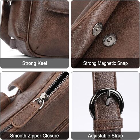 حقيبة كتف Aphison للنساء ، يحافظ على حقائب Crossbody جلد نباتي للسيدات ، حقائب اليد متعددة الجيوب in Kuwait