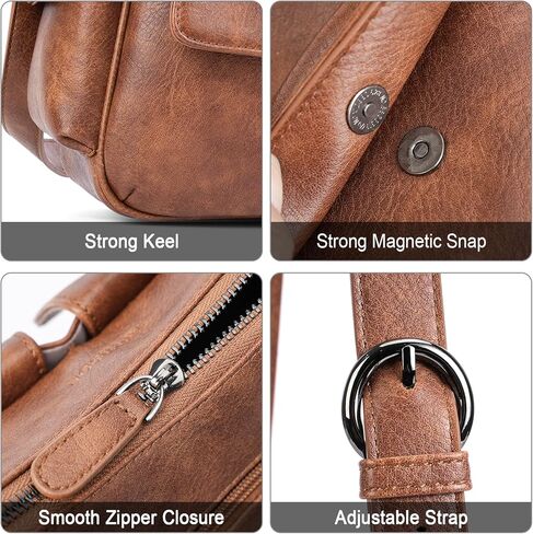 حقيبة كتف Aphison للنساء ، يحافظ على حقائب Crossbody جلد نباتي للسيدات ، حقائب اليد متعددة الجيوب in Kuwait