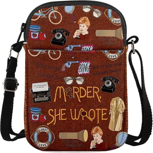 MAOFAED Murder Tv Series Inspired Gift, Murder Mystery Crossbody Bag, True Crime Gift, Halloween Party Favor in Saudi Arabia