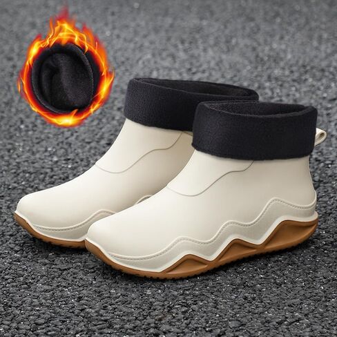 Men's and women's couple fashion rain boots, non-slip wear-resistant waterproof rain shoes for outdoor work fishing travel in Kuwait