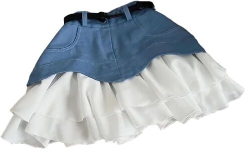 تنورة ميني A-line Mini A-Line High Weist Denim Skirt Slim Fit Fit Disual Summer Short in Kuwait