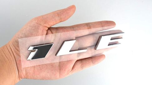 Aimoll 1LE Emblem Badge Letter Rear Side Replacement for Camaro 1LE Door Genuine (1pc Chrome Black) in Saudi Arabia