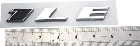 Aimoll 1LE Emblem Badge Letter Rear Side Replacement for Camaro 1LE Door Genuine (1pc Chrome Black) in Saudi Arabia