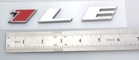 Aimoll 1LE Emblem Badge Letter Rear Side Replacement for Camaro 1LE Door Genuine (1pc Chrome Black) in Saudi Arabia