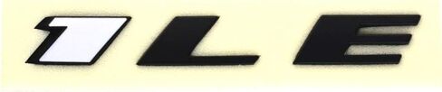 Aimoll 1LE Emblem Badge Letter Rear Side Replacement for Camaro 1LE Door Genuine (1pc Chrome Black) in Saudi Arabia