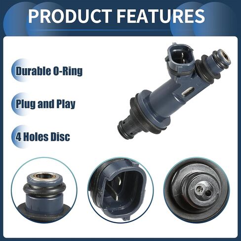 حاقن الوقود ، فوهة حقن الوقود للمحرك رقم 23209-0A010 لتويوتا أفالون 1998-2004 3.0L ل Toyota Camry 1998-2003 3.0L Navy Blue ، 1 PC in Saudi Arabia