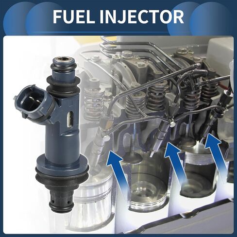 حاقن الوقود ، فوهة حقن الوقود للمحرك رقم 23209-0A010 لتويوتا أفالون 1998-2004 3.0L ل Toyota Camry 1998-2003 3.0L Navy Blue ، 1 PC in Kuwait
