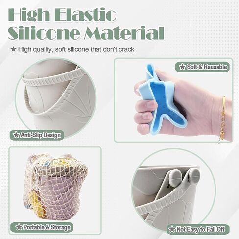 ألعاب شاطئ السيليكون ، ألعاب شاطئ الأطفال 21pcs ، مجموعة شاطئ ودية للسفر ، دلوتين من السيليكون ، مجرفة ، 16 قالب رمل ، حقيبة شاطئية ، ألعاب رمل السيليكون للأطفال الصغار ، الأطفال in Saudi Arabia