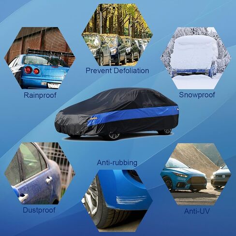تغطية السيارة مخصصة لسيارة مرسيدس بنز جلي 350 450 2015-2024 ، مقاومة للماء في الهواء الطلق جميع الطقس الكامل الغطاء الخارجي الحماية من أشعة الشمس فوق الأشعة فوق البنفسجية. in Kuwait