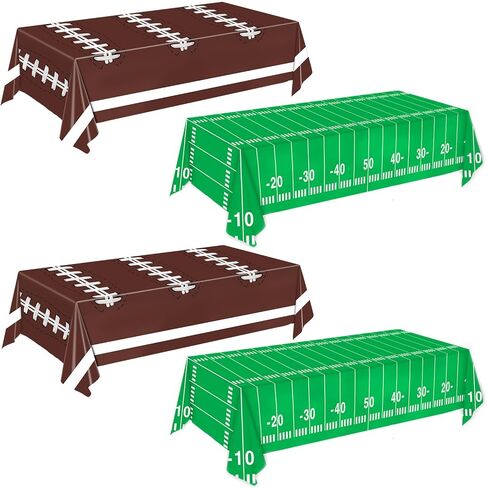 Oigco 4 Pack Racing Car Tablecloth - Race Car Birthday Party Decorations Racetrack Rectangular Tablecloth - Checkered Table Cover for Two Fast Birthday Decor, 54 x 108 Inch in Saudi Arabia