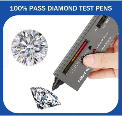 14K الذهب على خواتم الخطبة S925 للنساء | 1 قيراط خاتم الماس جولة VVS2 D-Color | 4 تصميم المخلب | هدية مثالية للعرائس in Kuwait