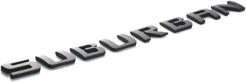 2x SUBURBAN Nameplate Emblem Letter Badge Replacement for Gm 07-16 SUBURBAN Chevrolet (Matte Black) in Saudi Arabia