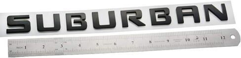 2x SUBURBAN Nameplate Emblem Letter Badge Replacement for Gm 07-16 SUBURBAN Chevrolet (Matte Black) in Saudi Arabia