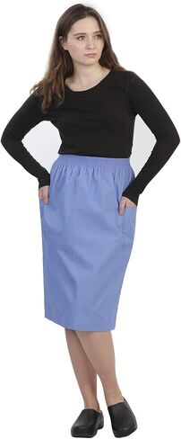 Womens A-LINE Scrub Skirt with Cargo Pockets and Elastic Waist in Saudi Arabia