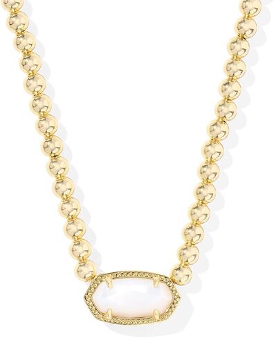 Kendra Scott Elisa Beaded Necklace, 14K Gold-Plated Brass, Fashion Jewelry for Women, Azalea Illusion in Kuwait