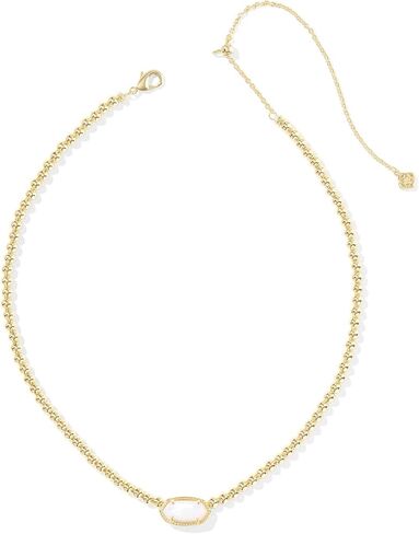 Kendra Scott Elisa Beaded Necklace, 14K Gold-Plated Brass, Fashion Jewelry for Women, Azalea Illusion in Kuwait