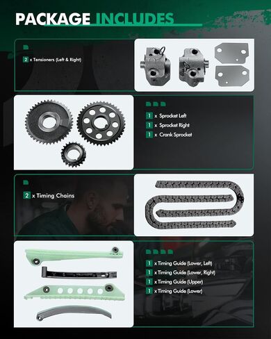 مجموعة سلسلة توقيت Scitoo TS10387BC مجموعة من مجموعات Ford لـ Ford لـ Lincoln F-150 Town Car Grand Marquis Crown Victoria E-150 Club Wagon E-150 4.6L in Saudi Arabia
