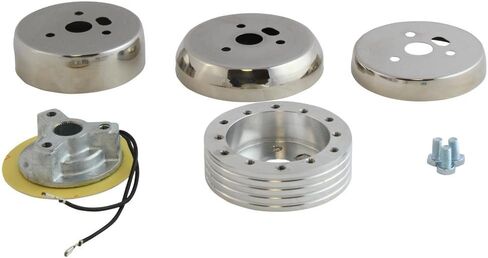 6 Hole Matte Black Hub Adapter Installation Kit B01 for Aftermarket Steering Wheels in Kuwait