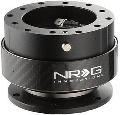 NRG Steering Wheel Quick Release Kit Gen 2.0 Black with Carbon Ring SRK-200CF in Saudi Arabia