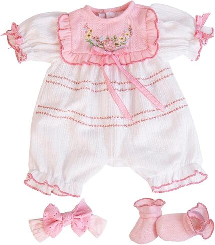 Aori Reborn Baby Doll Clothes - Outfit Accessories for 20-24 inch Realistic Newborn Toy Dolls 5 Piece Set for Reborn Doll in Saudi Arabia