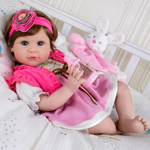 Aori Reborn Baby Doll Clothes - Outfit Accessories for 20-24 inch Realistic Newborn Toy Dolls 5 Piece Set for Reborn Doll in Kuwait