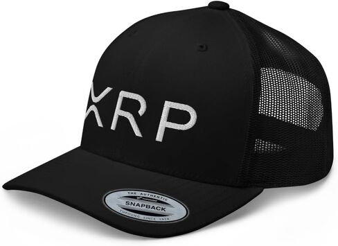 XRP Trucker Hat Mid Crown Curved Bill Adjustable Crypto Cap in Saudi Arabia