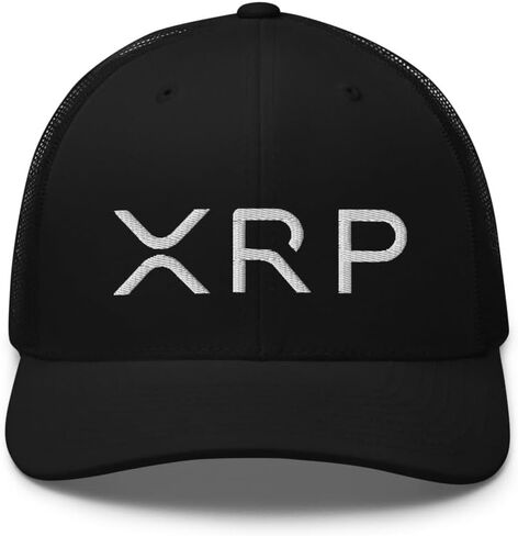 XRP Trucker Hat Mid Crown Curved Bill Adjustable Crypto Cap in Saudi Arabia
