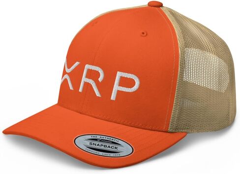 XRP Trucker Hat Mid Crown Curved Bill Adjustable Crypto Cap in Saudi Arabia
