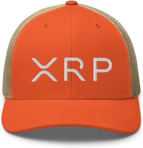 XRP Trucker Hat Mid Crown Curved Bill Adjustable Crypto Cap in Saudi Arabia