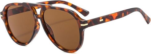 Retro Aviator Sunglasses for Women Men Classic 70s Vintage Shades Trendy Big Frame Design in Kuwait